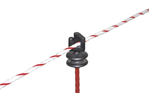 Ovális villanypásztor karó tetejére rögzíthető szigetelő - 25 db/cs