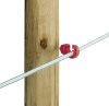 Prémium kombinált villanypásztor szigetelő facsavaros menettel - piros, 25 db/cs