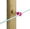Prémium kombinált villanypásztor szigetelő facsavaros menettel - pink, 25 db/cs