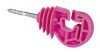 Prémium kombinált villanypásztor szigetelő facsavaros menettel - pink, 25 db/cs