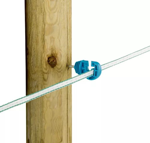 Prémium kombinált villanypásztor szigetelő facsavaros menettel - világoskék, 25 db/cs