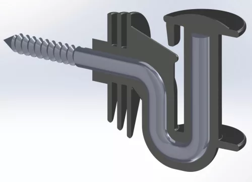 Cavallo sarokszigetelő villanypásztor szalaghoz - 10 db/cs