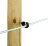 Prémium kombinált villanypásztor szigetelő facsavaros menettel - fekete, 25 db/cs
