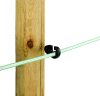Prémium kombinált villanypásztor szigetelő facsavaros menettel - fekete, 25 db/cs