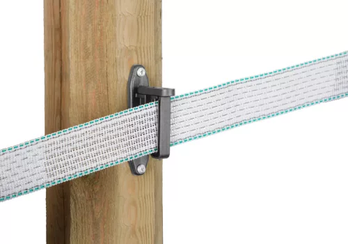 Easy Tape pattanózáras szigetelő villanypásztor szalaghoz - antracit, 50 db/cs