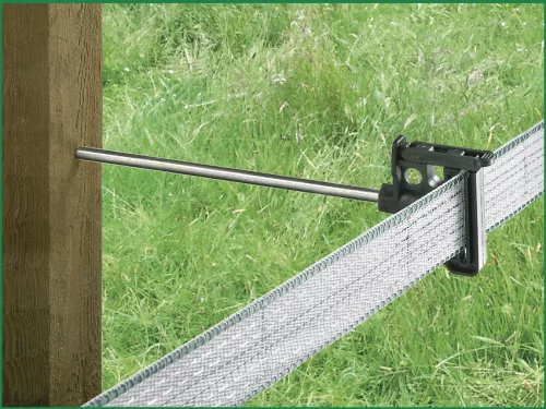 Maxi Tape pattanózáras távtartós facsavaros szigetelő - max. 20 mm széles villanypásztor szalaghoz, 10 db/cs