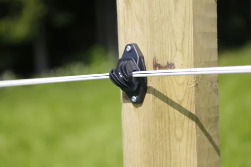 Euro Cord csavarozható villanypásztor szigetelő vezetékhez és max. 10 mm-es szalaghoz - 50 db/cs