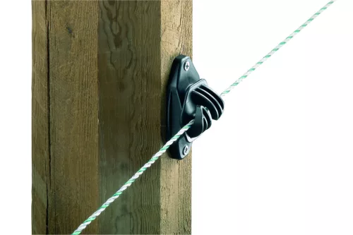 Euro Cord csavarozható villanypásztor szigetelő vezetékhez és max. 10 mm-es szalaghoz - 50 db/cs