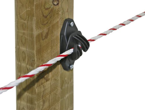 Euro Cord csavarozható villanypásztor szigetelő vezetékhez és max. 10 mm-es szalaghoz - 10 db/cs