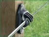 Euro Cord csavarozható villanypásztor szigetelő vezetékhez és max. 10 mm-es szalaghoz - 10 db/cs