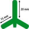 Fém T-karó villanypásztor rendszerekhez - 167 cm