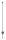Acél villanypásztor karó fejszigeteléssel - 103 cm, 10 db/cs