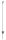 Acél villanypásztor karó fejszigeteléssel - 105 cm, 10 db/cs