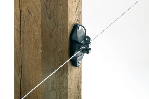 Szögelhető szigetelő villanypásztor vezetékekhez biztosító csappal - 25 db/cs
