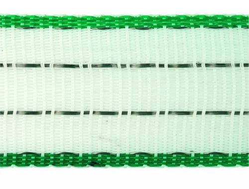 STAR DeLuxe villanypásztor szalag - fehér/zöld, 40 mm x 200 m