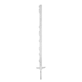   AKO Titan műanyag villanypásztor karó - fehér, 110 cm, dupla taposóval, 5 db/cs