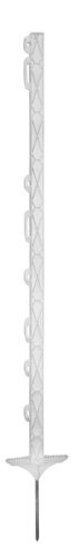 AKO Titan műanyag villanypásztor karó - fehér, 110 cm, szimpla taposóval, 5 db/cs