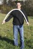 AKO Titan műanyag villanypásztor karó - fehér, 157 cm, dupla taposóval, 5 db/cs