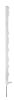 AKO Titan műanyag villanypásztor karó - fehér, 110 cm, szimpla taposóval, 5 db/cs