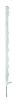 AKO Titan műanyag villanypásztor karó - fehér, 110 cm, szimpla taposóval, 5 db/cs