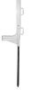 AKO Premium műanyag villanypásztor karó - fehér, 107 cm, 5 db/cs