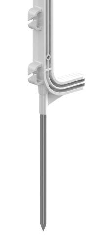 AKO Premium műanyag villanypásztor karó - fehér, 147 cm, 5 db/cs