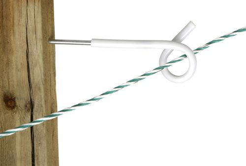 Hosszú szárú szemszigetelő villanypásztor vezetékekhez - 25 cm-es távtartóval, 5 db/cs