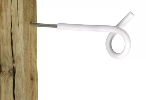 Hosszú szárú szemszigetelő villanypásztor vezetékekhez - 25 cm-es távtartóval, 5 db/cs