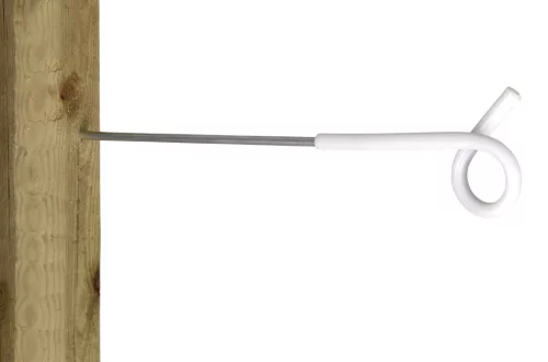 Hosszú szárú szemszigetelő villanypásztor vezetékekhez - 40 cm-es távtartóval, 5 db/cs