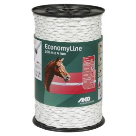   AKO EconomyLine villanypásztor vezeték - fehér, 200 m x 4 mm, 0,35 ohm/m, 290 kg