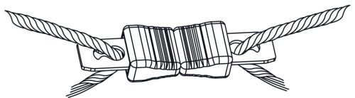 AKO Litzclip® villanypásztor vezetéktoldó - max 3 mm átmérőig, 10 db/cs