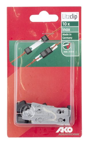 AKO Litzclip® villanypásztor vezetéktoldó - max 3 mm átmérőig, 10 db/cs