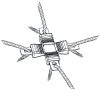 AKO Litzclip® villanypásztor vezeték-keresztösszekötő - max. 3 mm-es vezetékhez, 5 db/cs