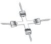AKO Litzclip® villanypásztor vezeték-keresztösszekötő - max. 3 mm-es vezetékhez, 5 db/cs