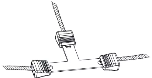 Litzclip® villanypásztor vezeték-T-összekötő - max. 3 mm-es vezetékhez, 5 db/cs