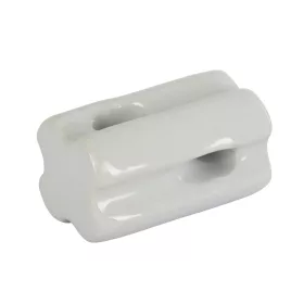   Porcelán sarokszigetelő villanypásztor huzalhoz - 10 db/cs