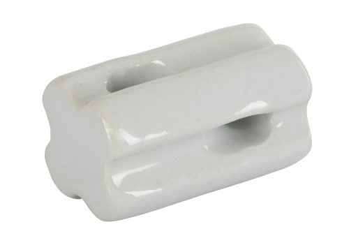 Porcelán sarokszigetelő villanypásztor huzalhoz - 10 db/cs