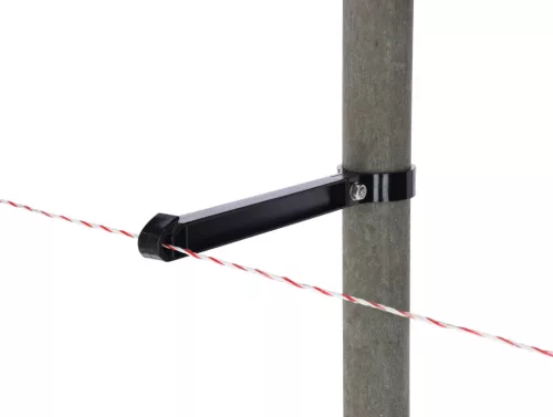 Oszlopra szerelhető távtartós villanypásztor szigetelő - 60 mm átmérőig, 10 db