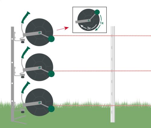 Áttételes csévélődob - szürke