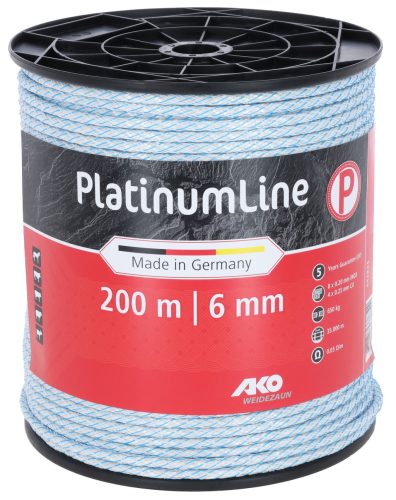 PlatinumLine villanypásztor vezeték - fehér/kék, 200 m, 6x0,2 Niro, 2x0,3 Cu