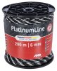 PlatinumLine vezeték - fekete/fehér, 6 mm, 200 m, 6x0,2 Niro, 3x0,3 Cu