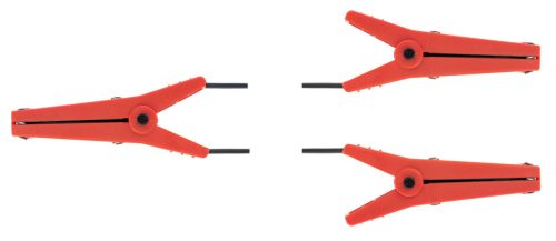 Tripla krokodilcsipeszes csatlakozó kábel - 40 mm-es villanypásztor szalaghoz