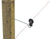 AKO távtartós villanypásztor körszigetelő facsavaros menettel - 22 cm, 10 db/cs