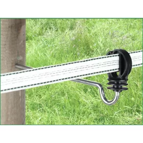   Maxi Tape pattanózáras távtartós facsavaros szigetelő - max. 20 mm széles villanypásztor szalaghoz, 10 db/cs