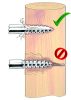 Easy Drill EDX körszigetelő villanypásztor vezetékhez önmetsző rögzítőcsavarral - 20 db/cs
