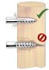 Easy Drill EDX körszigetelő villanypásztor vezetékhez önmetsző rögzítőcsavarral - 25 db/cs
