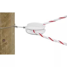   AKO sarokszigetelő villanypásztor vezetékhez - fehér, 25 db/cs