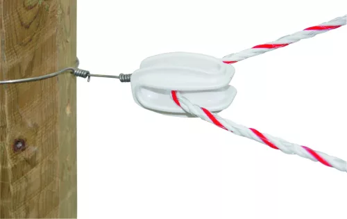 AKO sarokszigetelő villanypásztor vezetékhez - fehér, 25 db/cs