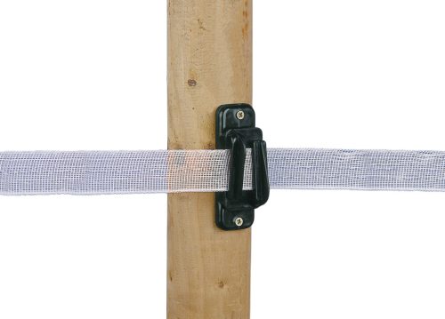 Csavarozható villanypásztor szigetelő legfeljebb 20 mm széles szalaghoz - 10 db/cs
