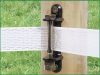 Csavarozható sarokszigetelő fémcsappal max. 60 mm-es villanypásztor szalaghoz - 10 db/cs